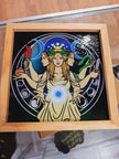 Wood Light Box w/ Changeable Glass & USB - Spirit Animals