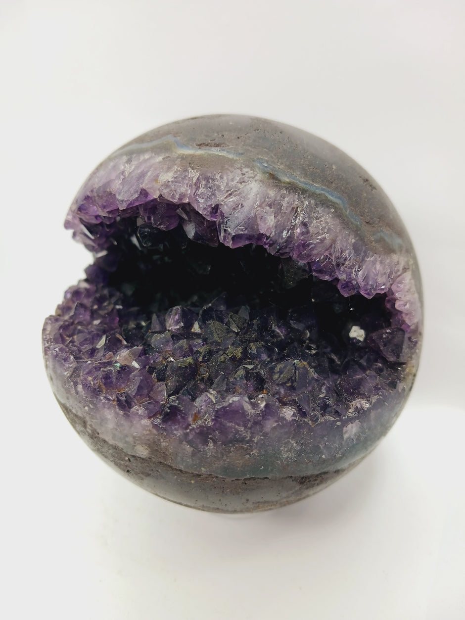 Amethyst Cluster in Black Matrix 3.25 to 4.25 Inch – High Quality Amethyst