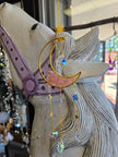 Rose Quartz Moon Crystal Prism (Heart Prisms)