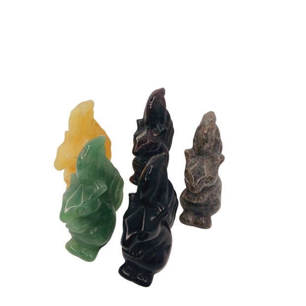 Mini Crystal Squirrel Figurine (0.5" Tall) – Choose Your Stone Squirrel