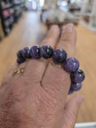 Charoite Bracelet (12mm) – Stretchy Crystal Bracelet for Transformation and Intuition