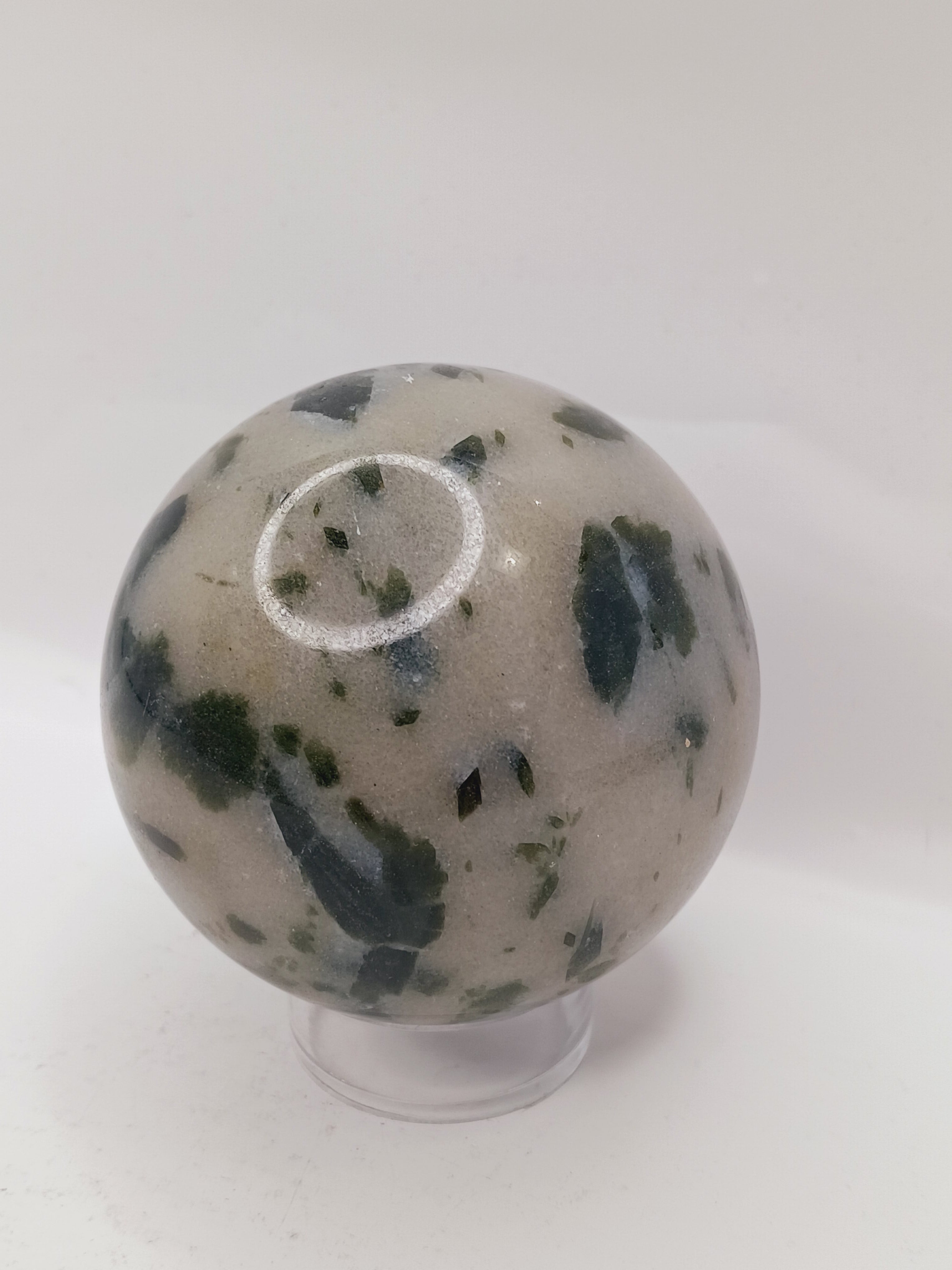 2.5 Inch Green Tourmaline Sphere for Heart Chakra Healing