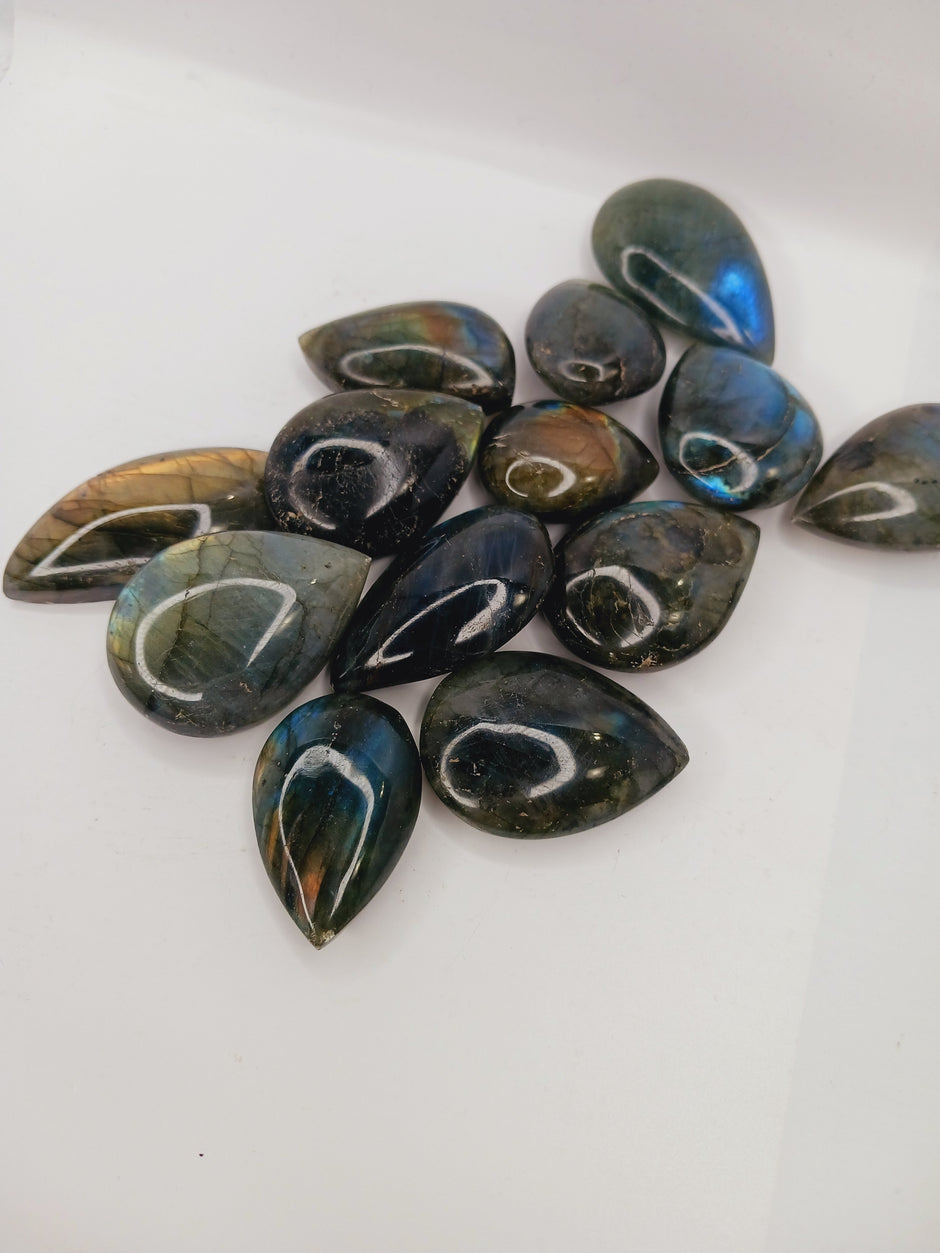 Labradorite Teardrops (1.25 Inch to 1.75 Inch) – Intuition, Protection and Gorgeous Flash