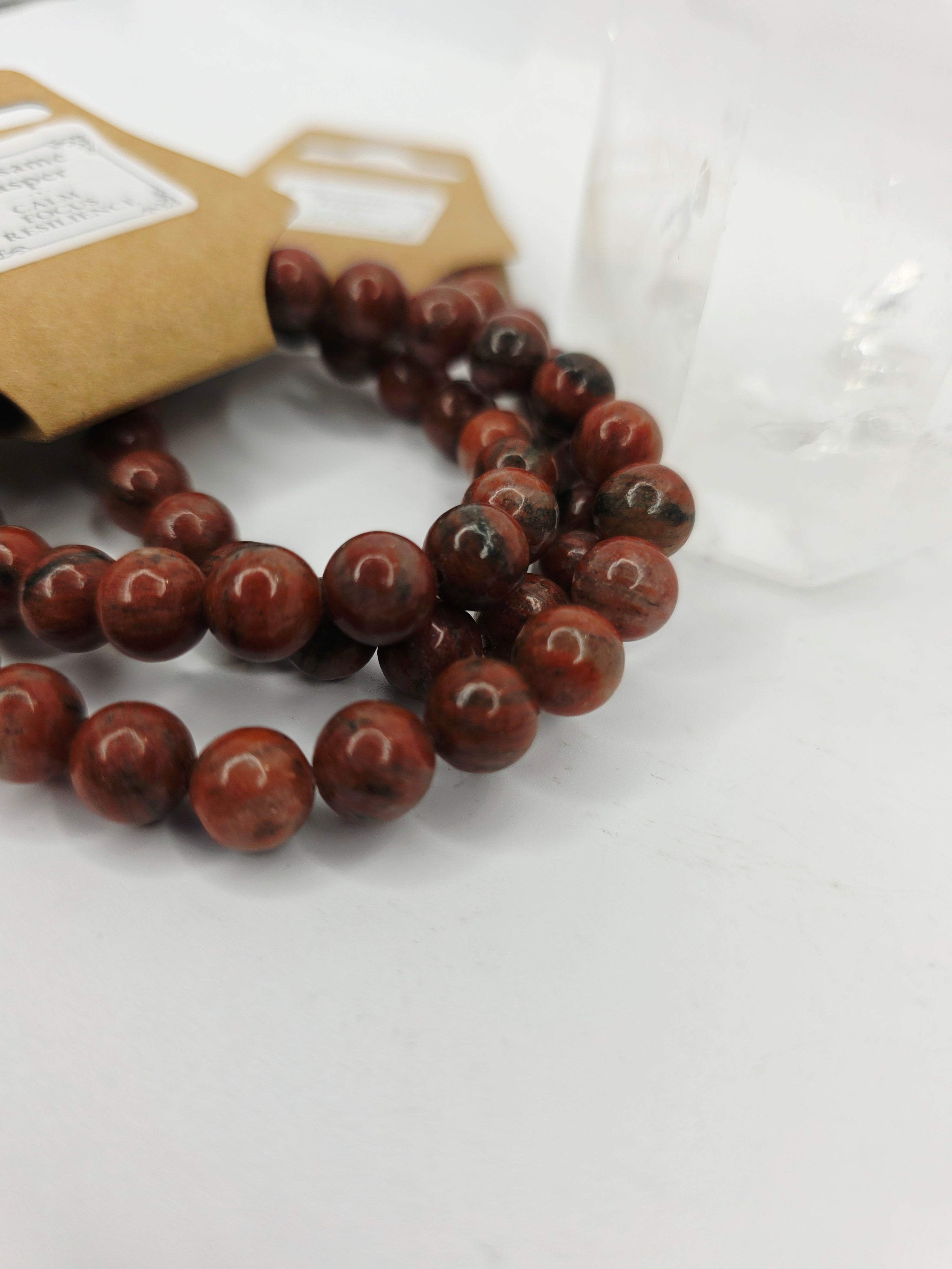 Double Eagle Eye Bracelet (8mm) – Stretchy Crystal Bracelet for Confidence and Protection