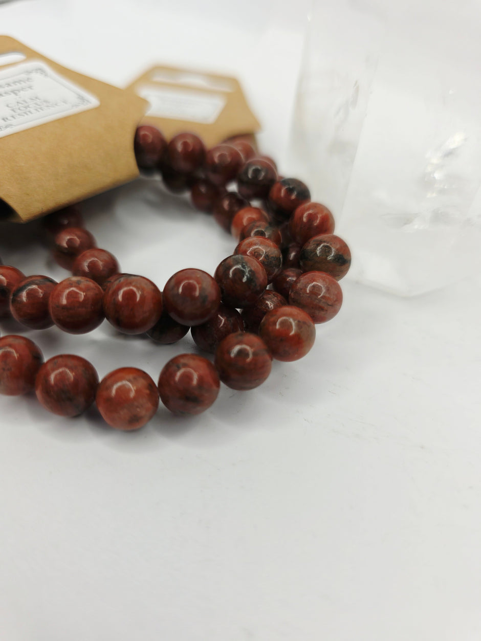 Double Eagle Eye Bracelet (8mm) – Stretchy Crystal Bracelet for Confidence and Protection
