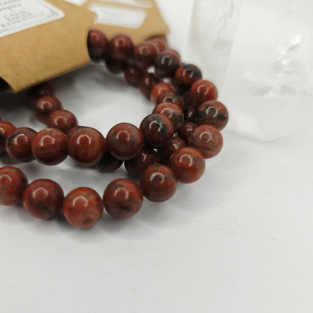Double Eagle Eye Bracelet (8mm) – Stretchy Crystal Bracelet for Confidence and Protection