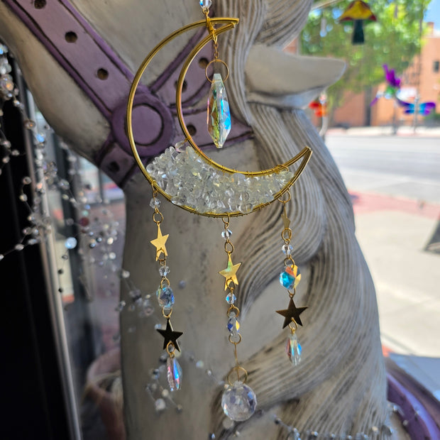 Opalite Moon Crystal Prism (Teardrop Prisms)