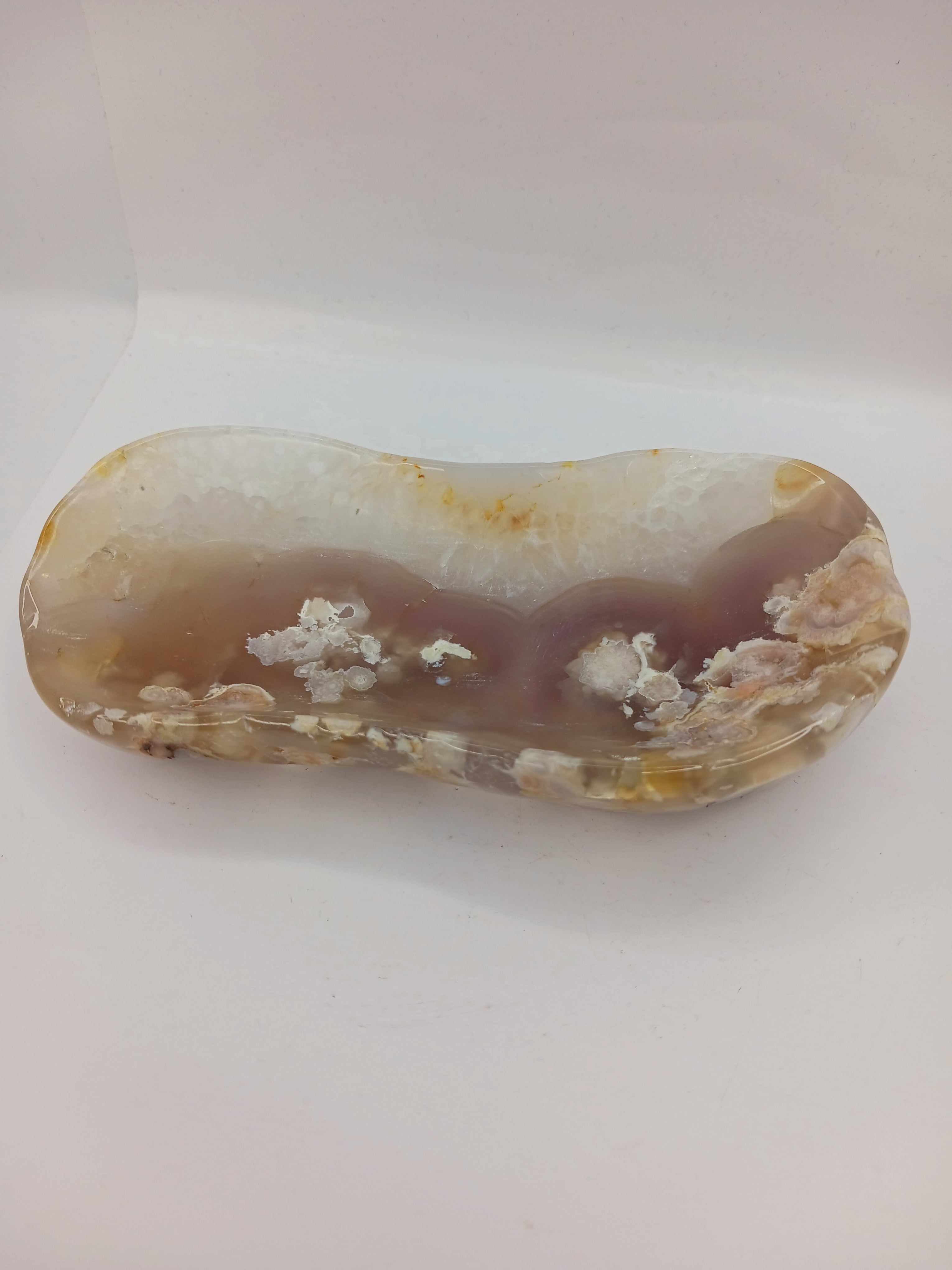 Black Floral Agate Offering Bowls (4 Inch to 6 Inch) – Assorted Sizes for Altar and Sacred Space