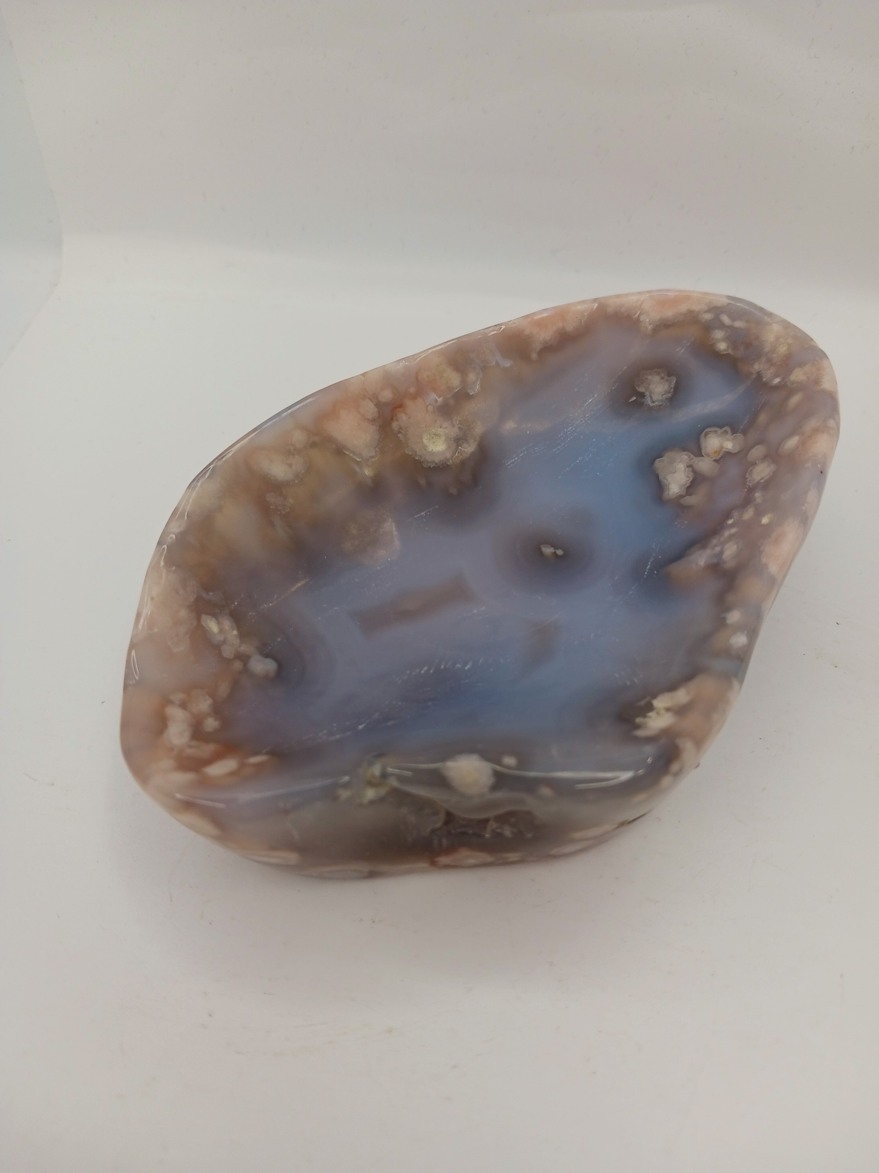 Black Floral Agate Offering Bowls (4 Inch to 6 Inch) – Assorted Sizes for Altar and Sacred Space