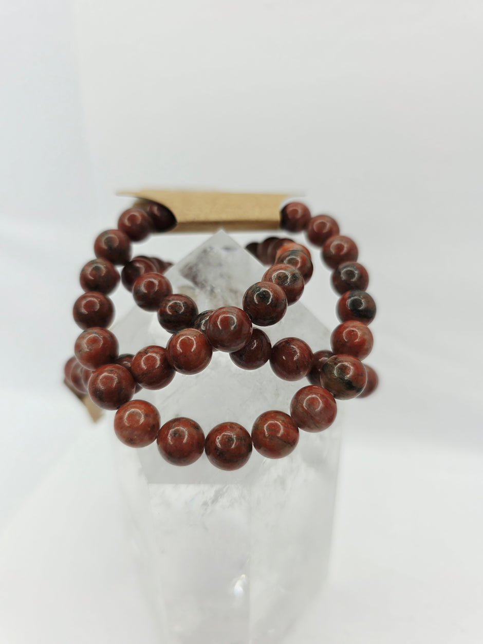 Double Eagle Eye Bracelet (8mm) – Stretchy Crystal Bracelet for Confidence and Protection