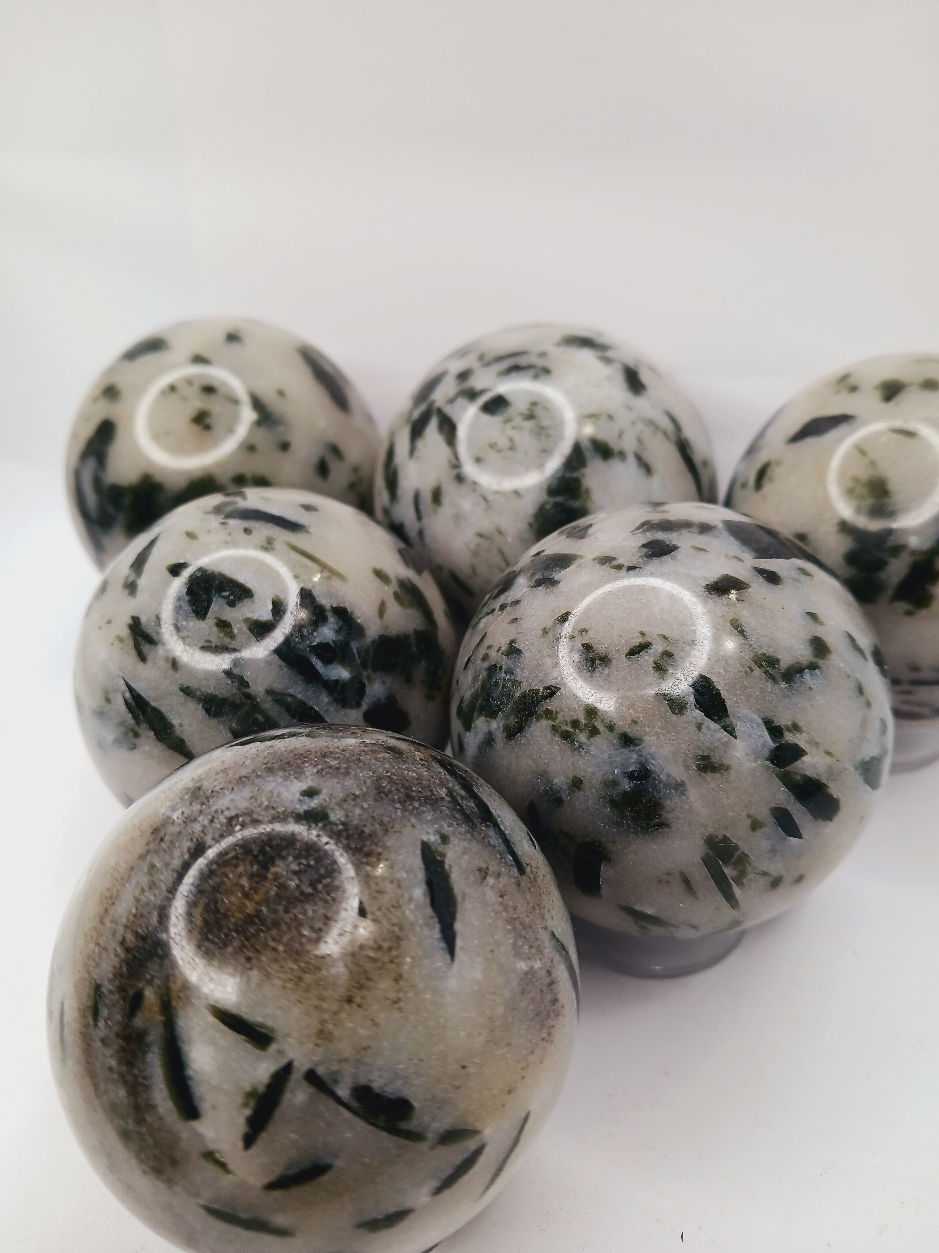 2.5 Inch Green Tourmaline Sphere for Heart Chakra Healing