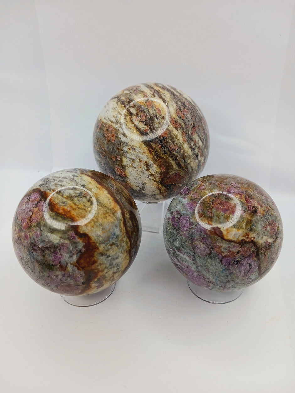 Pink Tourmaline Sphere (2.5"–3") – Otherworldly Sparkle and Heart-Soothing Beauty