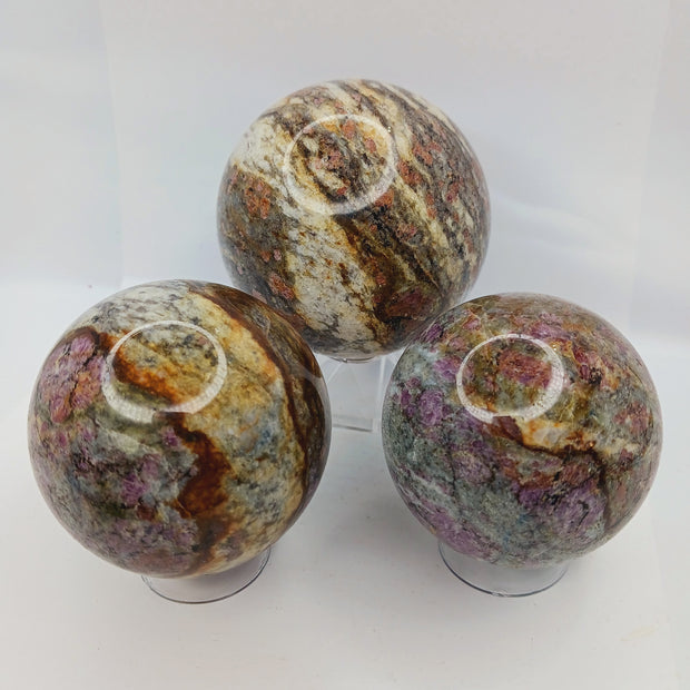 Pink Tourmaline Sphere (2.5"–3") – Otherworldly Sparkle and Heart-Soothing Beauty