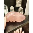 👽💗 Rose Quartz Alien Skull – 5.75’’ x 3’’ – Cosmic Love & Universal Compassion! 🌌 - Carvings
