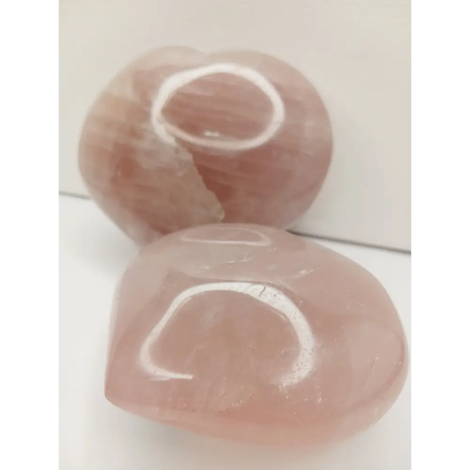 💗✨ Rose Quartz Palm Heart – Love Comfort and Emotional Healing 🌸 - Carvings