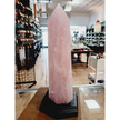 🌹✨ Rose Quartz Tower with Stand – Love Healing and Heart Power 💗