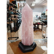 🌹✨ Rose Quartz Tower with Stand – Love Healing and Heart Power 💗