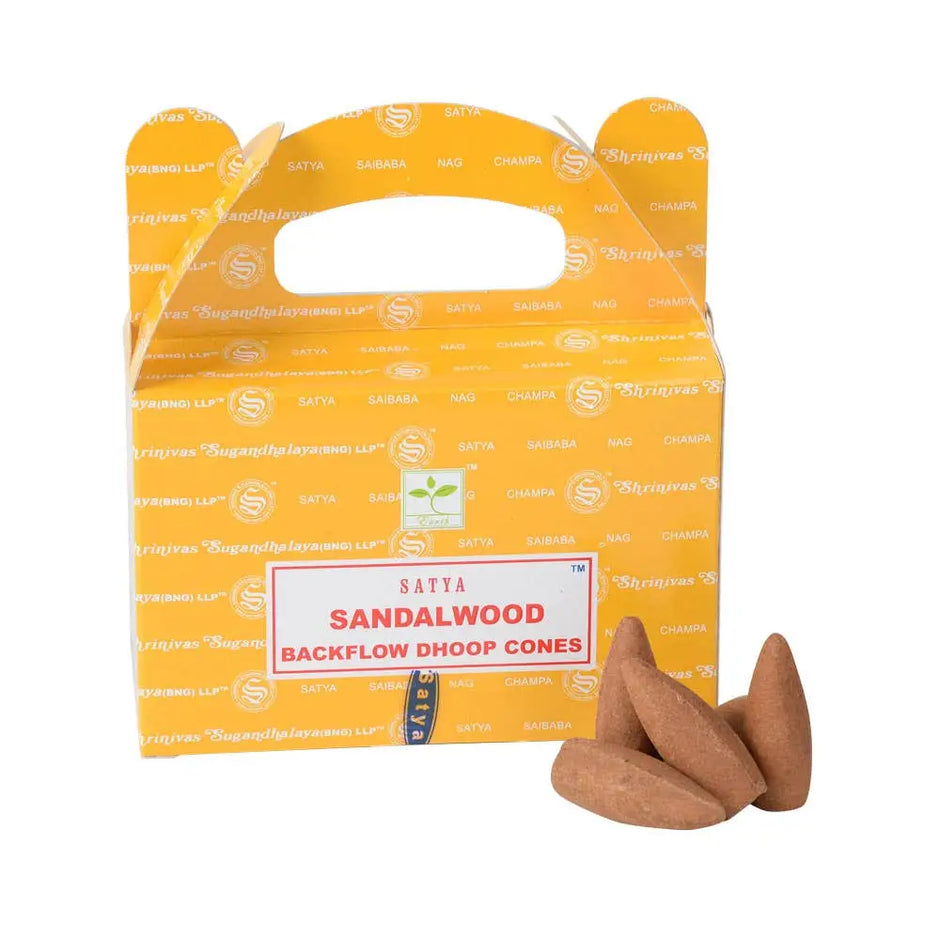 Sandalwood Backflow Incense Cones - Incense & Burners