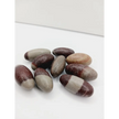Shiva Lingam stones, polished with natural earthy patterns, available in sizes 1