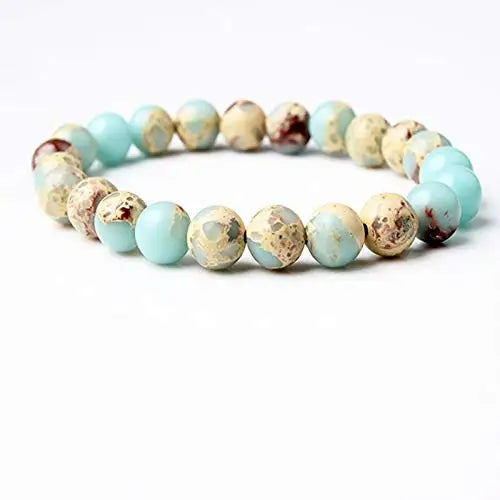 🧡✨ Shoushan Bracelet 8mm – Wisdom Harmony and Prosperity 🌿