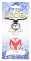 ♈🌙 Signs of the Zodiac Metal Pendants on Leather Cord (1’’) – All 12 Astrology Signs Celestial Style and Personalized
