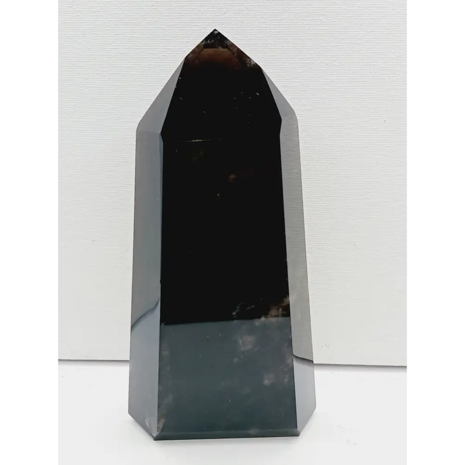 Smokey Ice Obsidian (Apache Tears) - 12 - 5.25’’ - Towers