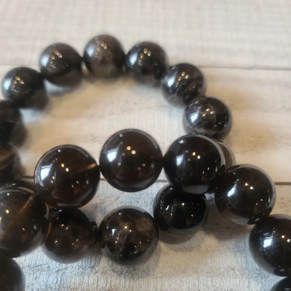 Smokey Quartz Bracelet - 16mm - OMC BRACELETS