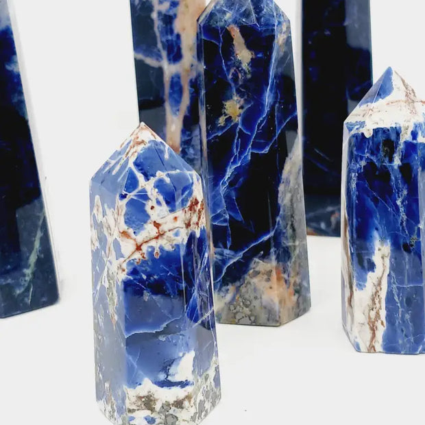 🔵✨ Sodalite Points – Gorgeous Quality for Insight Calm and Communication ✨🔵