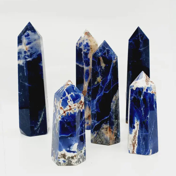 🔵✨ Sodalite Points – Gorgeous Quality for Insight Calm and Communication ✨🔵