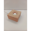 🪵✨ Square Wood Sphere Stand – LED White (Two Styles) – Illuminate Ground and Display Your Treasures 🌟 - Taller Square