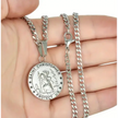 St. Christopher Medal Stainless Steel Necklace - Jewelry