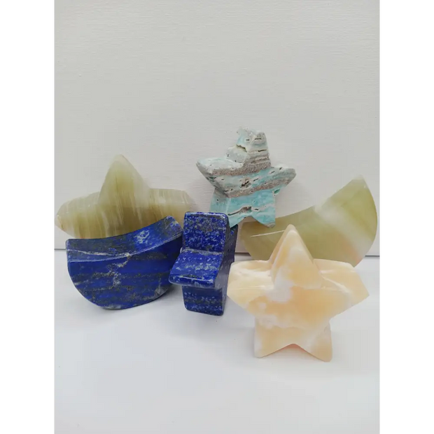 🌙⭐ Star and Moon Carvings – Dream Manifest and Illuminate Your Path ✨
