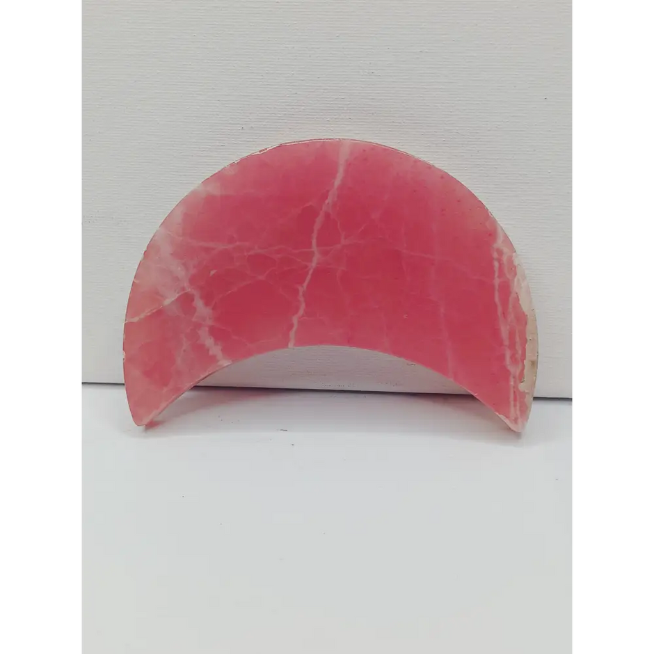 🌙⭐ Star and Moon Carvings – Dream Manifest and Illuminate Your Path ✨ - Red Calcite Moon - 5’’