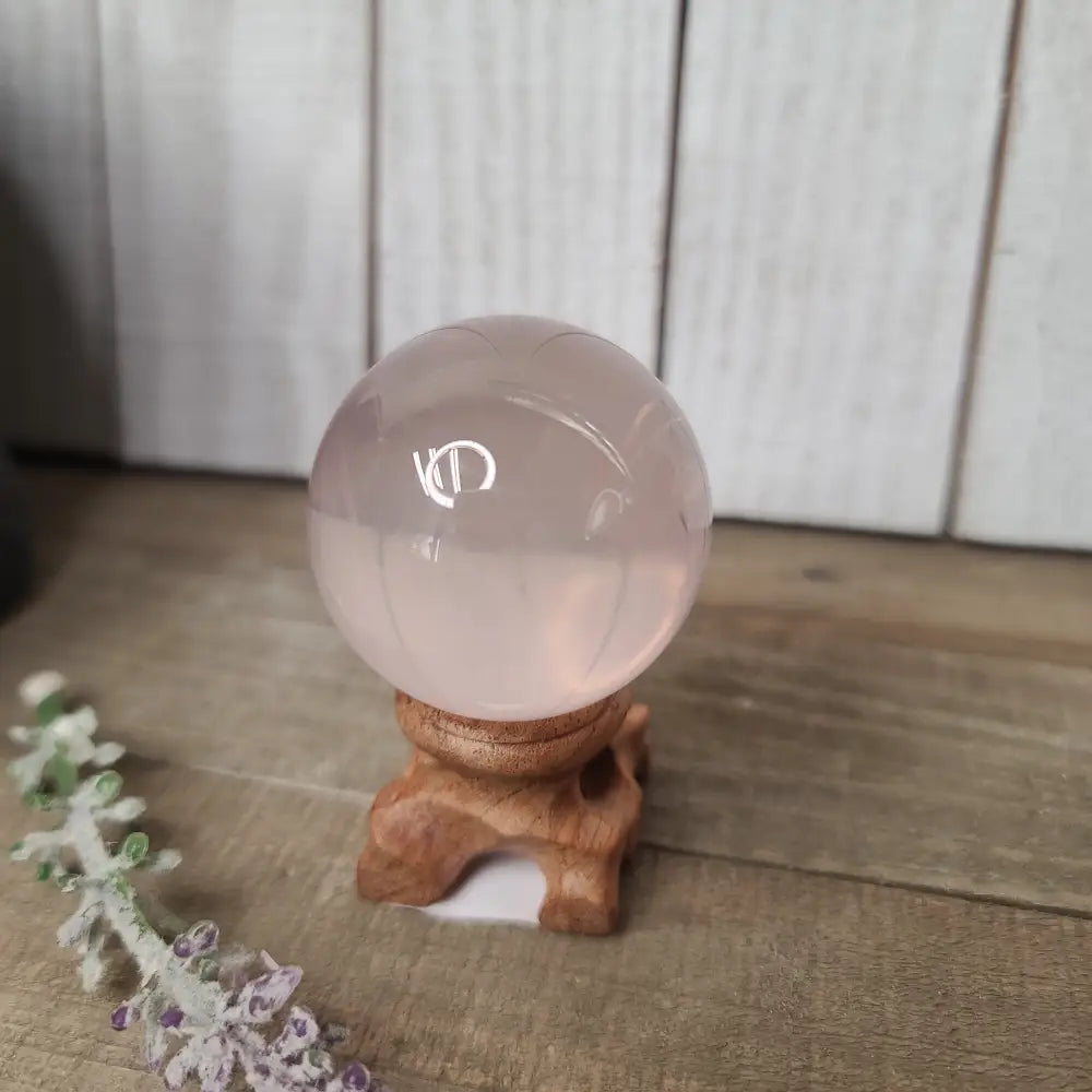 🌟💗 Star Rose Quartz Sphere (1.5’’) – Radiant Love and Celestial Heart Healing! 💗🌟 - Very High Quality Star - Spheres