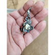 🐚✨ Sterling Silver Clamshell Art Piece with Abalone on 24’’ Chain – Ocean Magic & Elegant Shine! 🌊 - Jewelry