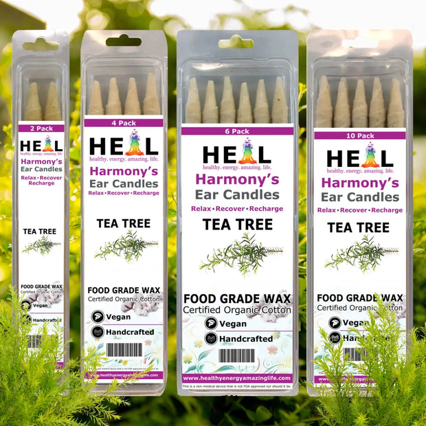 🕯️🌱 Tea Tree Ear Candles by Doc Harmony – 2-Pack – Purifying Refreshing Self-Care! ✨ - Candles & Accessories