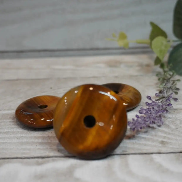 Tigers Eye Button - Jewelry