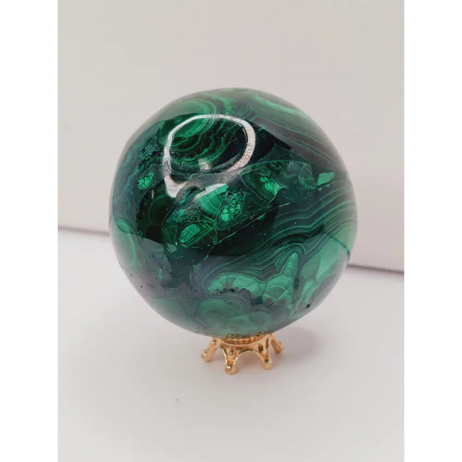💚✨ Transformative Beauty: Malachite Sphere – Protection Transformation & Empowered Growth! 🌿 - Spheres