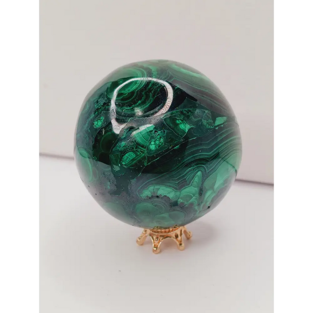 💚✨ Transformative Beauty: Malachite Sphere – Protection Transformation & Empowered Growth! 🌿 - Spheres