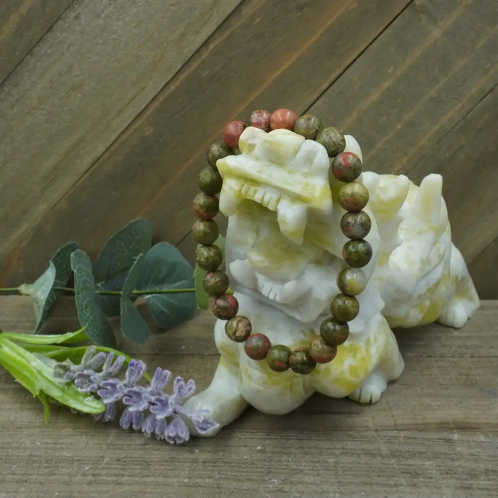 Unakite Bracelet - 8mm - OMC BRACELETS