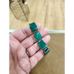 💚✨ Vintage Art Deco Green Chrysoprase Bracelet with Sterling Silver Clasp – Timeless Elegance & Heart Healing Energy! 🌿