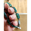 💚✨ Vintage Art Deco Green Chrysoprase Bracelet with Sterling Silver Clasp – Timeless Elegance & Heart Healing Energy! 🌿