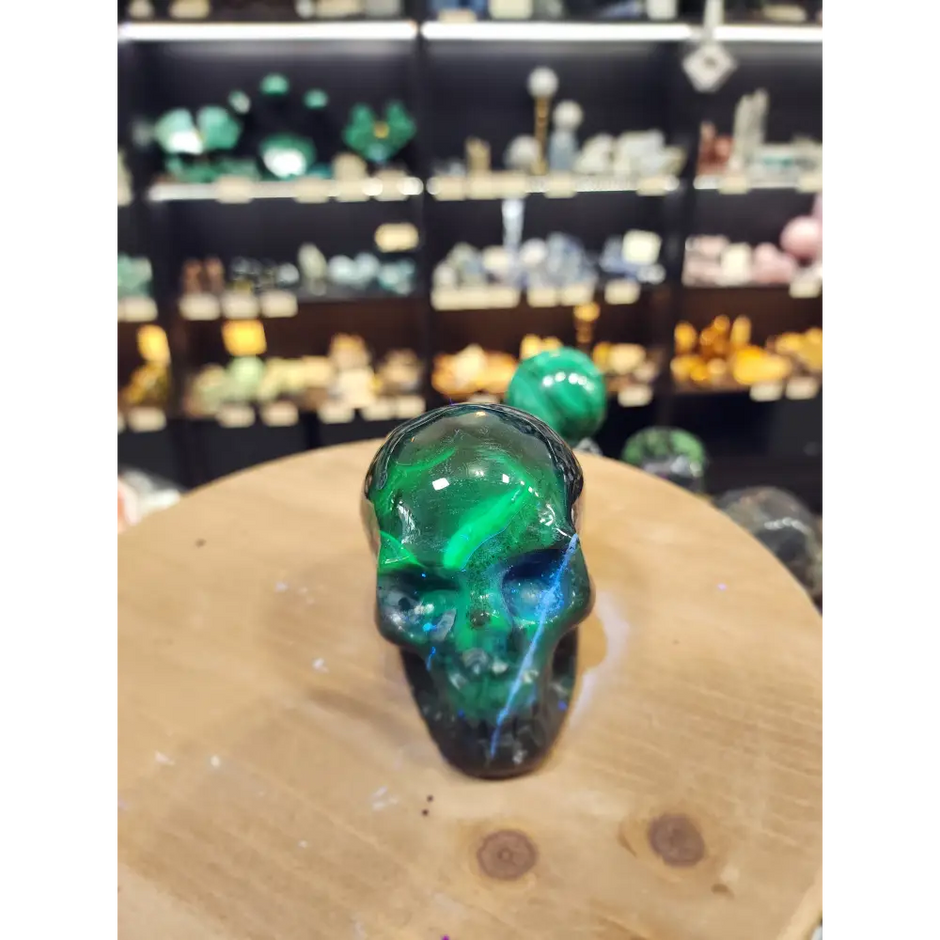 Volcano Agate Skull – 3.5’’ (UV Reactive!) 💀🌋 - 7