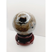 🌋✨ Volcano Agate Sphere w/ stand – Transformation Strength and Grounding. UV REACTIVE 🪐 - Spheres
