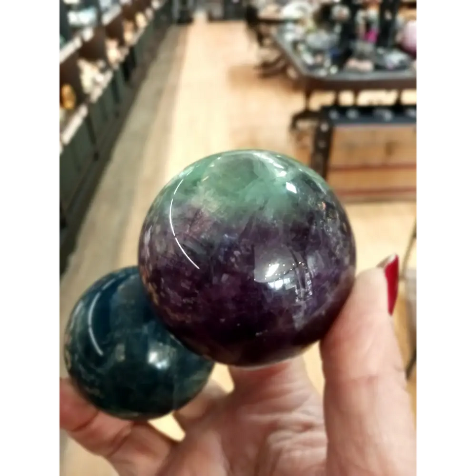 🍉✨ Watermelon Fluorite Spheres – Joy Balance and Vibrant Energy! ✨🍉 - Spheres