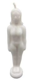 🤍✨ White Female Candle (6.75’’) – Purity Clarity and Spiritual Healing Ritual Candle! 🌙 - Candles & Accessories