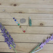 WIRE WRAPPED CRYSTAL PENDULUM W/CHAKRA CHAIN - GREEN AVENTURINE - Pendulums & Mats