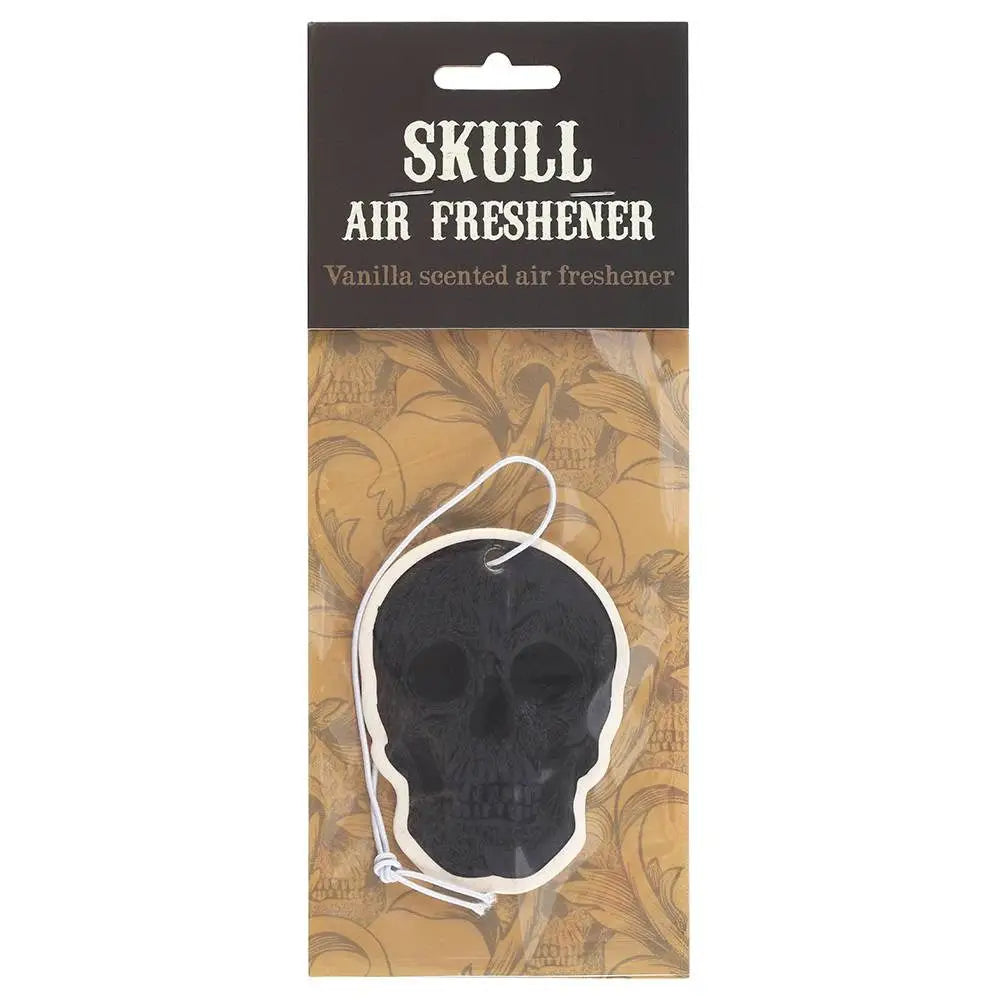 Assorted witchy-themed car air fresheners featuring mystical symbols and enchanting designs, displayed in a car setting.
