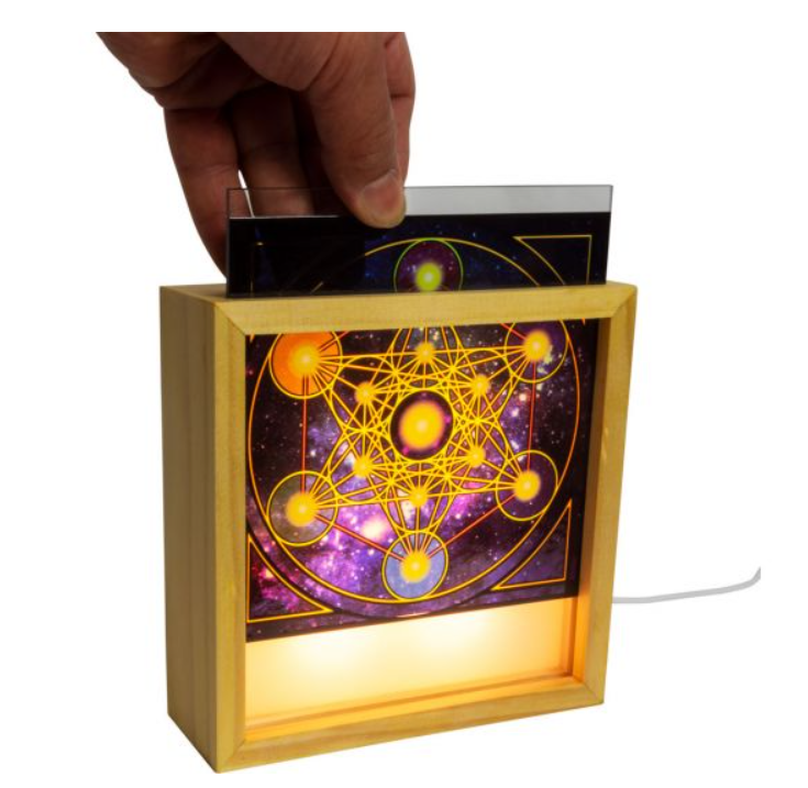 Wood Light Box w/ Changeable Glass & USB - Spirit Animals - Home Decor