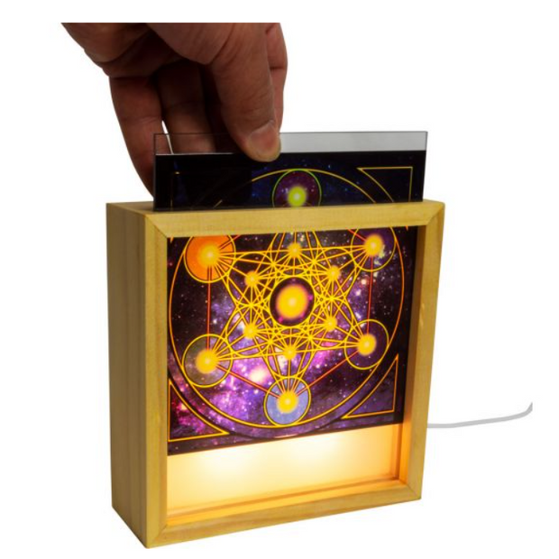 Wood Light Box w/ Changeable Glass & USB - Spirit Animals - Home Decor